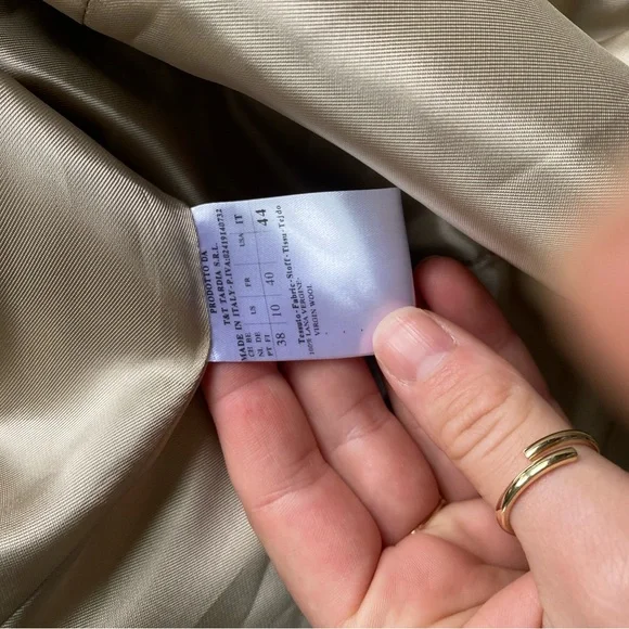 Capolavoro Loro Piana fabric Women'sVIGIN WOOL COAT CAMEL SZ -IT44 8US - Picture 7 of 12